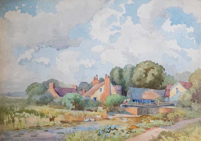 Ducks on Village Stream