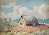 Barn-c- Farmer-c- & Chicken - click to view larger image...
