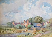 Ducks on Village Stream - click to view larger image...